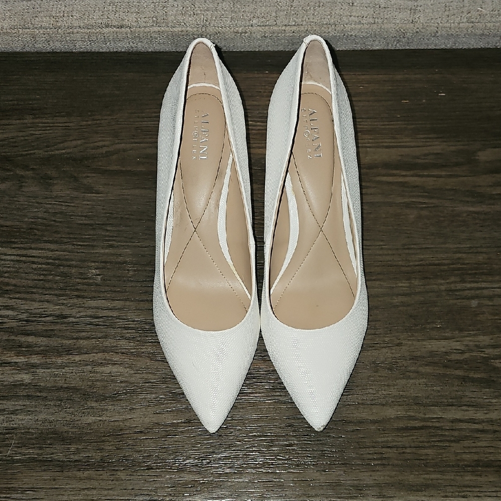 Alfani Elegant White Heels